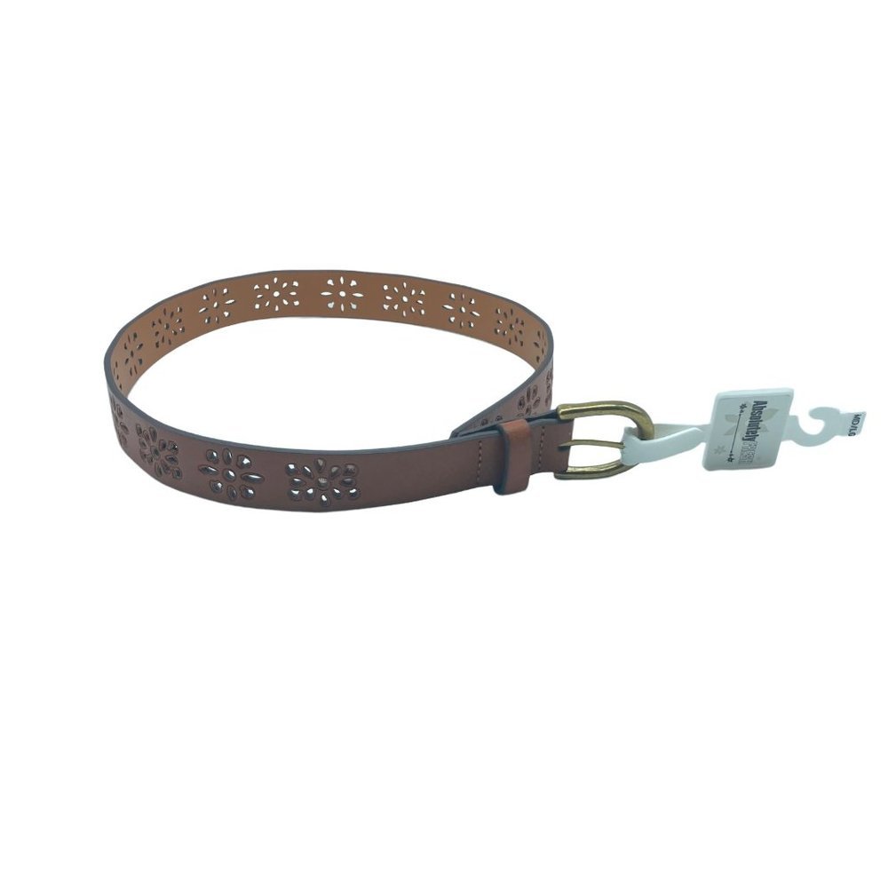 Dillard's Absolutely Fresh‎ Women Medium/Large Cut Out Design Faux Leather Belt